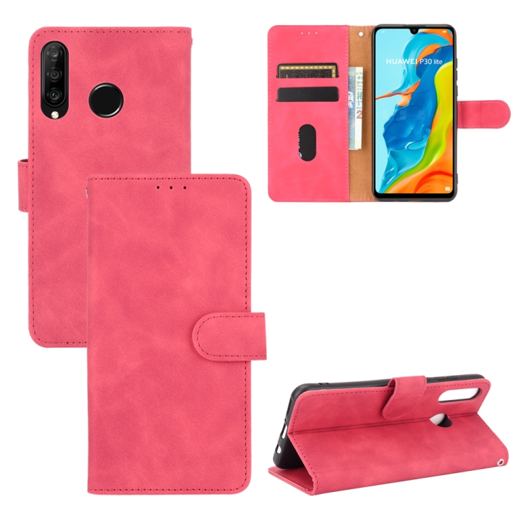Knižkové puzdro pre Huawei P30 Lite - SOLID ružové