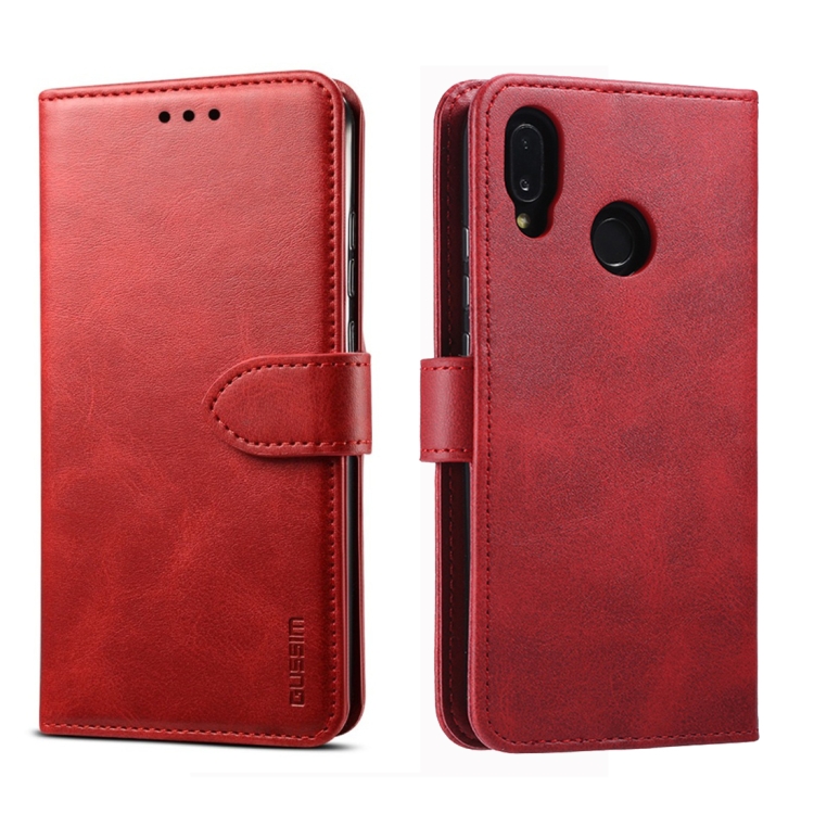 SKLO + PUZDRO 2v1 pre Huawei P20 Lite - Knižkové puzdro SOLID červené