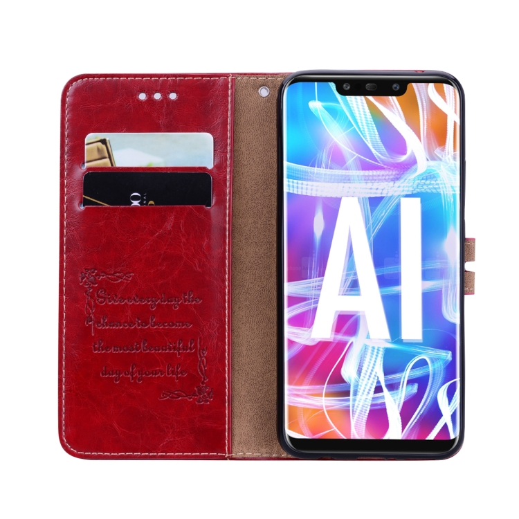 SKLO + PUZDRO 2v1 pre Huawei Mate 20 Lite - Knižkové puzdro SOLID červené
