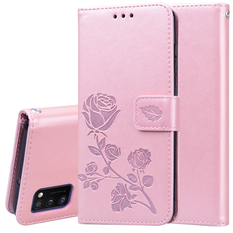 SKLO + PUZDRO 2v1 pre Samsung Galaxy A41 - Knižkové puzdro ROSE ružové