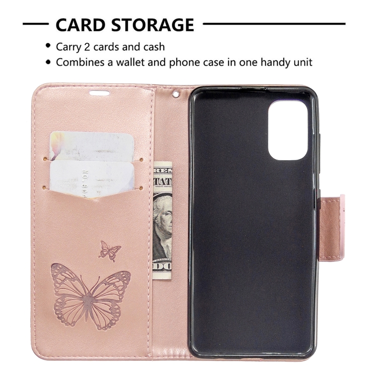Knižkové puzdro pre Samsung Galaxy A41 - BUTTERFLY ružové