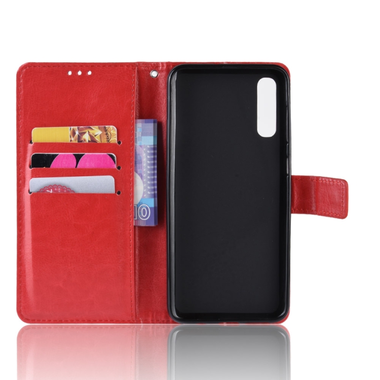 SKLO + PUZDRO 2v1 pre Samsung Galaxy A70 - Knižkové puzdro SOLID červené