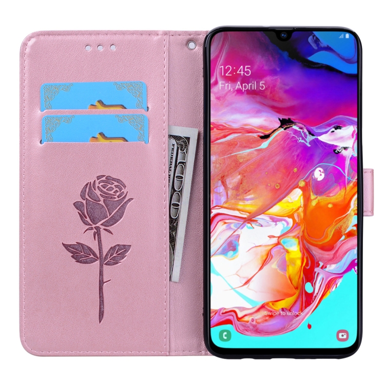Knižkové puzdro pre Samsung Galaxy A70 - ROSE ružové
