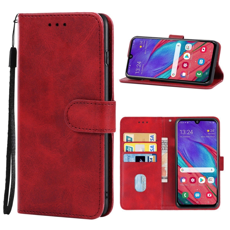 Knižkové puzdro pre Samsung Galaxy A40 - SOLID červené