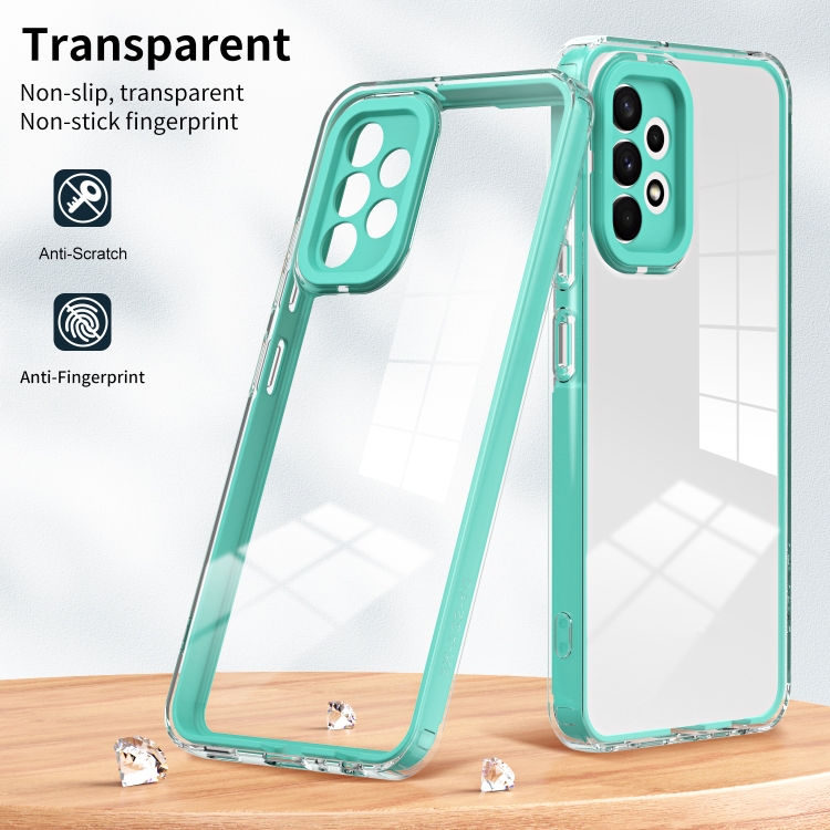 SKLO + PUZDRO 2v1 pre Samsung Galaxy A53 5G - Tvrdené FRAME zelené