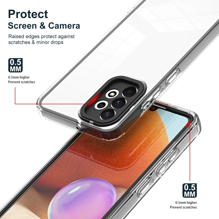 SKLO + PUZDRO 2v1 pre Samsung Galaxy A53 5G - Tvrdené FRAME čierne
