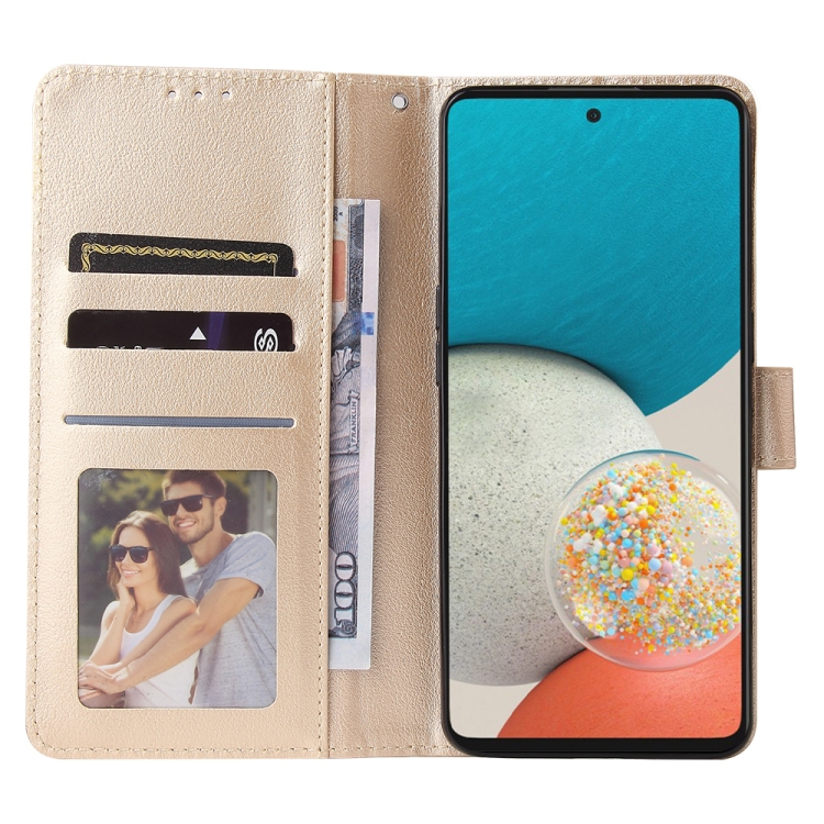 Knižkové puzdro pre Samsung Galaxy A53 5G - SOLID zlaté