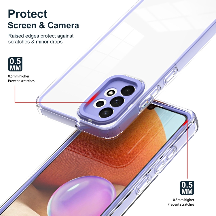Tvrdený kryt pre Samsung Galaxy A53 5G - FRAME fialový