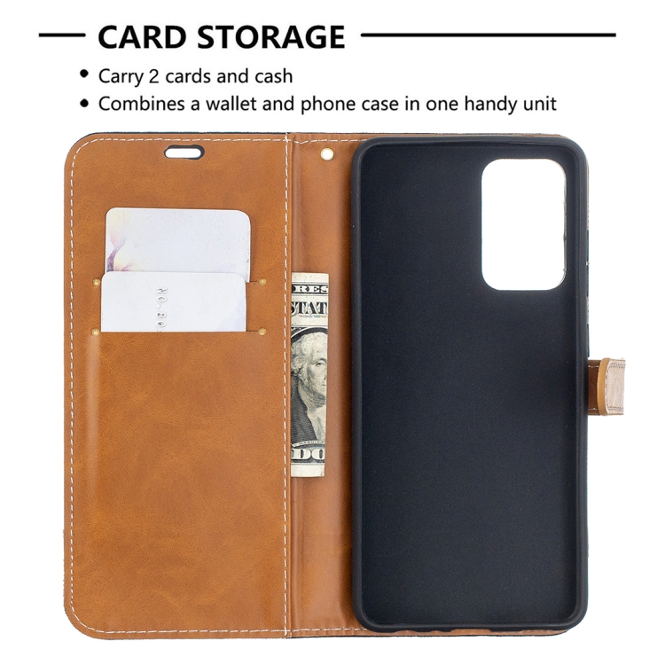Knižkové puzdro pre Samsung Galaxy A52 / A52 5G / A52s - DENIM čierne