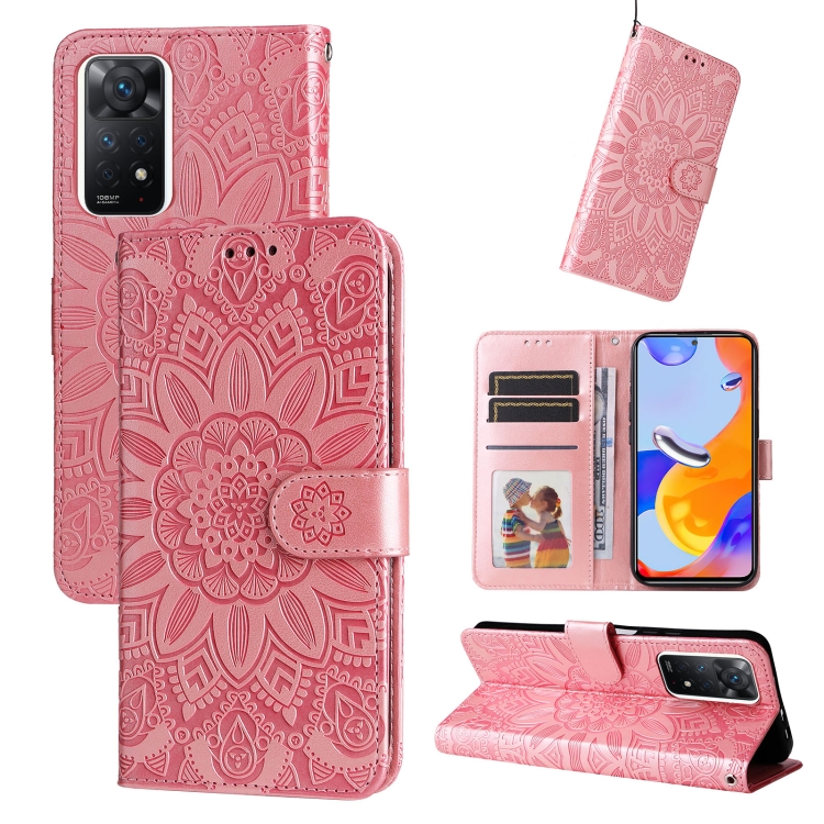 SKLO + PUZDRO 2v1 pre Xiaomi Redmi Note 11 Pro / 11 Pro 5G - Knižkové FLIP rose