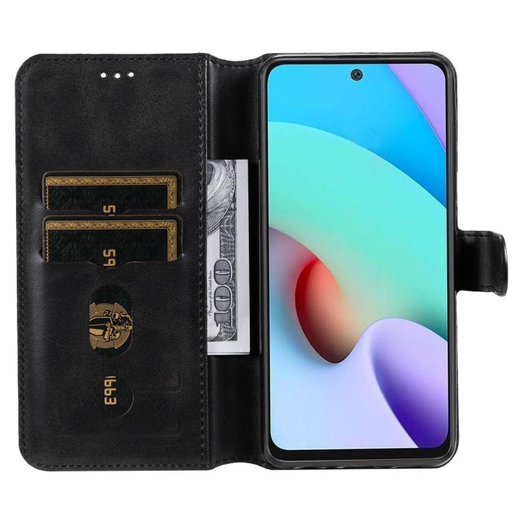 Knižkové puzdro pre Xiaomi Redmi 10 / Redmi 10 2022 - SOLID čierne