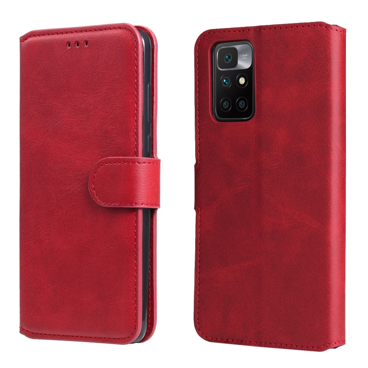 Knižkové puzdro pre Xiaomi Redmi 10 / Redmi 10 2022 - SOLID červené