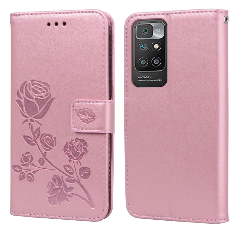 Knižkové puzdro pre Xiaomi Redmi 10 / Redmi 10 2022 - ROSE ružové