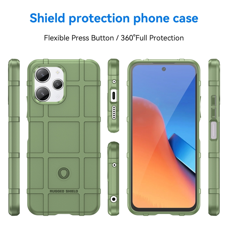 SKLO + PUZDRO 2v1 pre Xiaomi Redmi 12 - Tvrdené COVERAGE zelené
