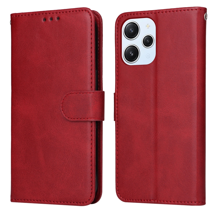 Knižkové puzdro pre Xiaomi Redmi 12 - SOLID červené