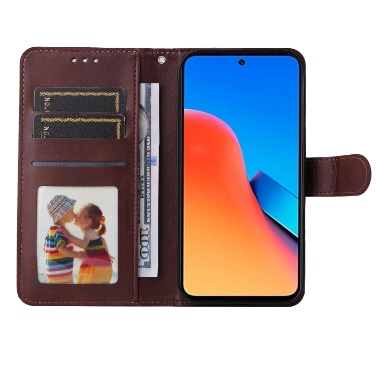 Knižkové puzdro pre Xiaomi Redmi 12 - SOLID hnedé