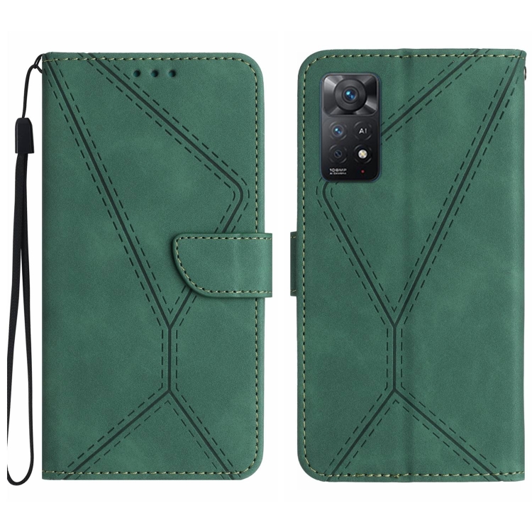 Knižkové puzdro pre Xiaomi Redmi Note 11 Pro / Note 11 Pro 5G - STI zelené