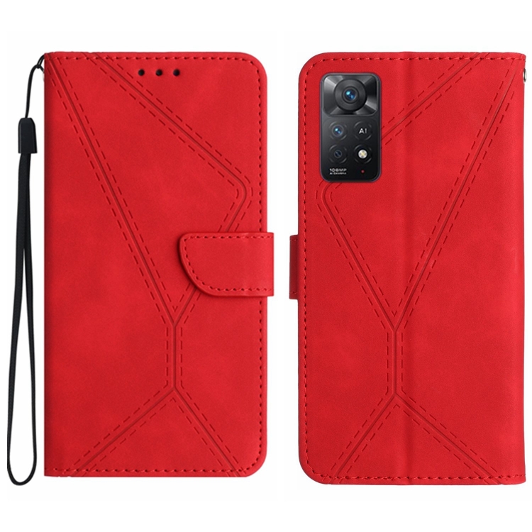 Knižkové puzdro pre Xiaomi Redmi Note 11 Pro / Note 11 Pro 5G - STI červené