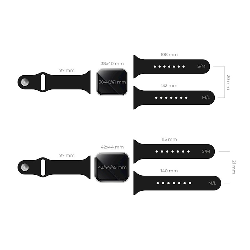 Remienok na Apple Watch (42mm / 44mm / 45mm) – zelený