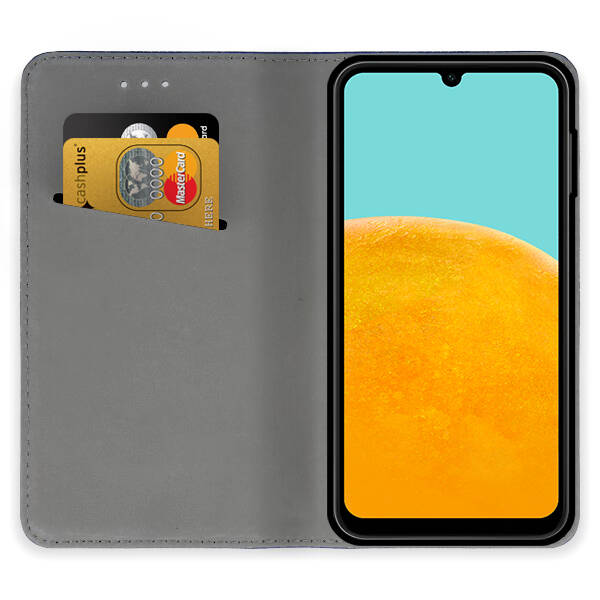 SKLO + PUZDRO 2v1 pre Samsung Galaxy A25 5G - Knižkové puzdro MAGNET čierne