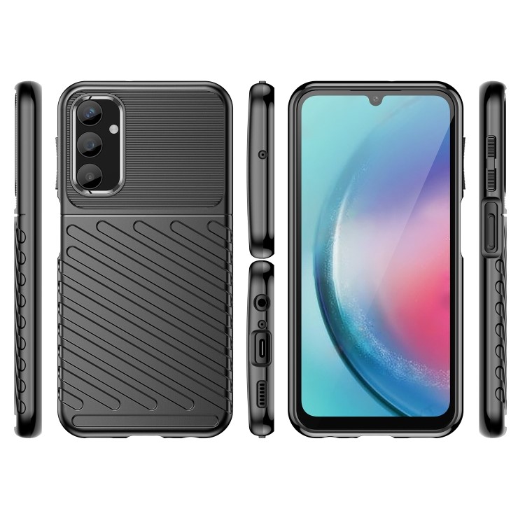 SKLO + PUZDRO 2v1 pre Samsung Galaxy A25 5G - Zadné THUNDER čierne