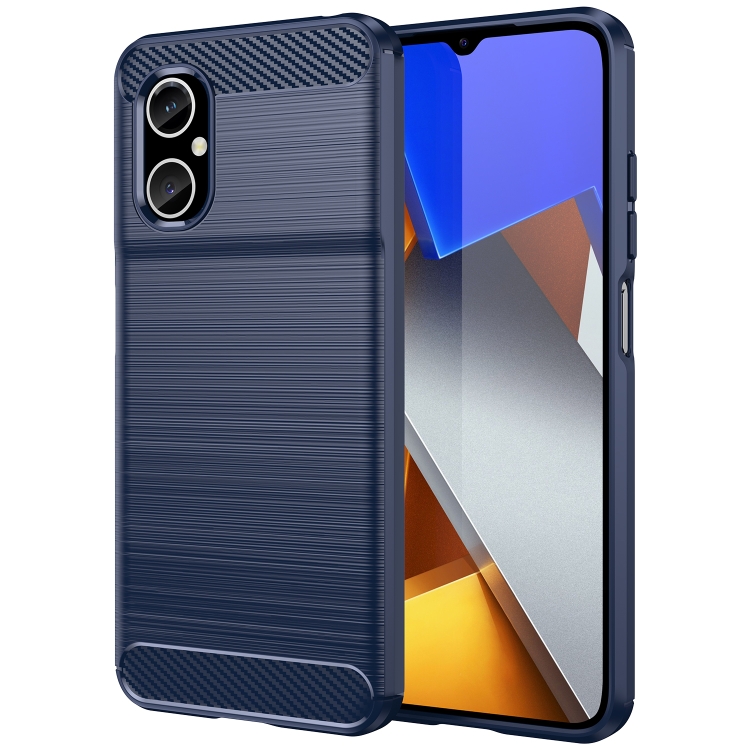 Zadný kryt pre Xiaomi Poco M4 5G - CARBON modrý