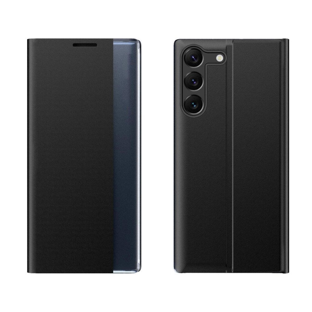 SKLO + PUZDRO 2v1 pre Samsung Galaxy A05s - Knižkové puzdro SLEEP čierne