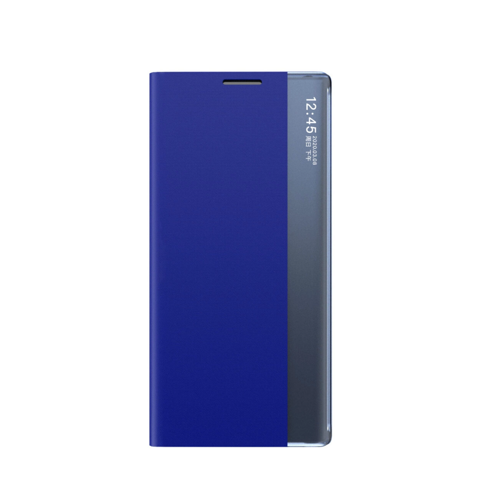 SKLO + PUZDRO 2v1 pre Samsung Galaxy A05s - Knižkové puzdro SLEEP modré