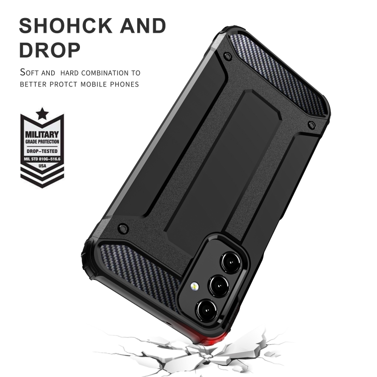 Tvrdený kryt pre Samsung Galaxy A05s - HYBRID ARMOR modrý