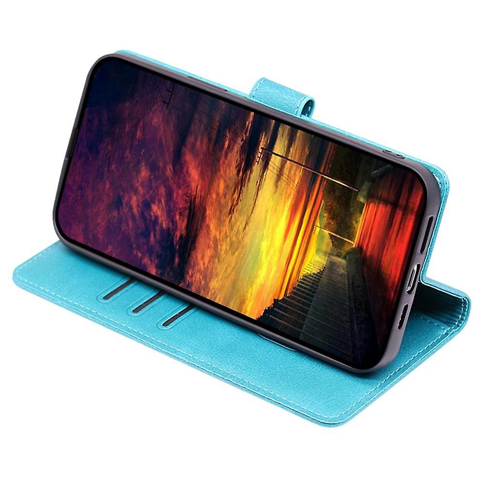 SKLO + PUZDRO 2v1 pre Samsung Galaxy S10 Plus - Knižkové SOLID svetlo modré