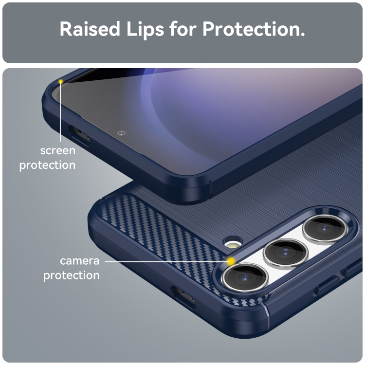 Zadný kryt pre Samsung Galaxy S24 5G - CARBON modrý