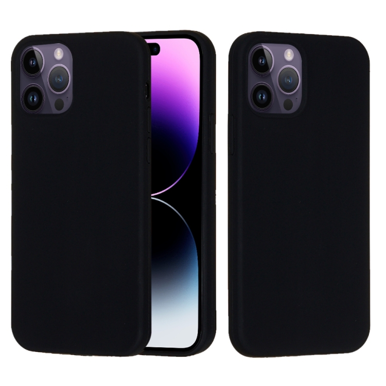 9D SKLO + PUZDRO 2v1 pre Apple iPhone 14 Pro - Silikónové čierne