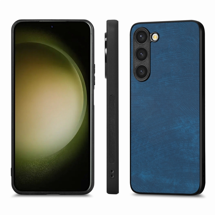 Zadný kryt pre Samsung Galaxy S23 FE - LEATHER modrý