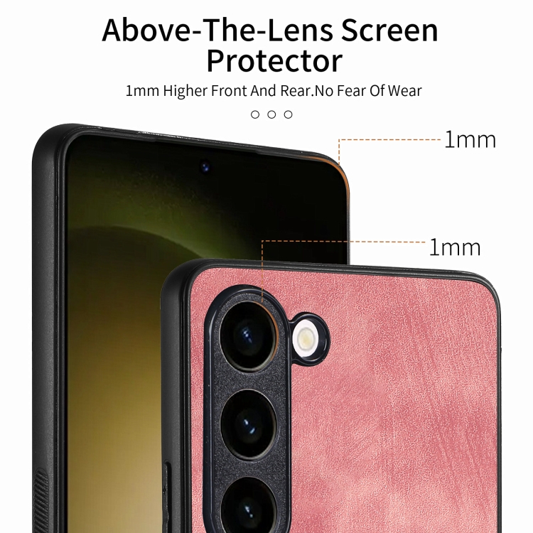 Zadný kryt pre Samsung Galaxy S23 FE - LEATHER ružový