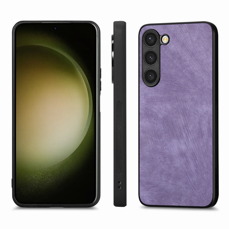 Zadný kryt pre Samsung Galaxy S23 FE - LEATHER fialový