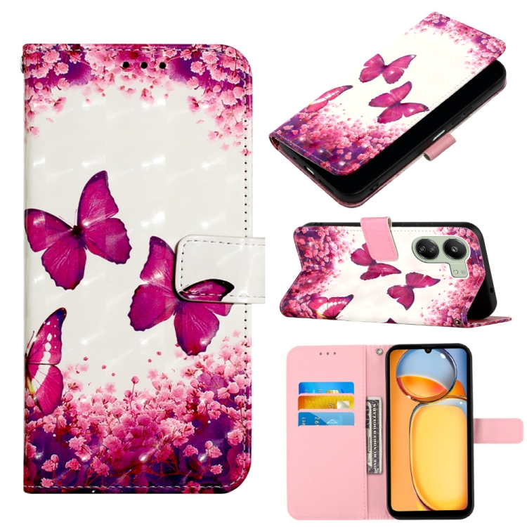 SKLO + PUZDRO 2v1 pre Xiaomi Redmi 13C - Knižkové puzdro INK BUTTERFLY