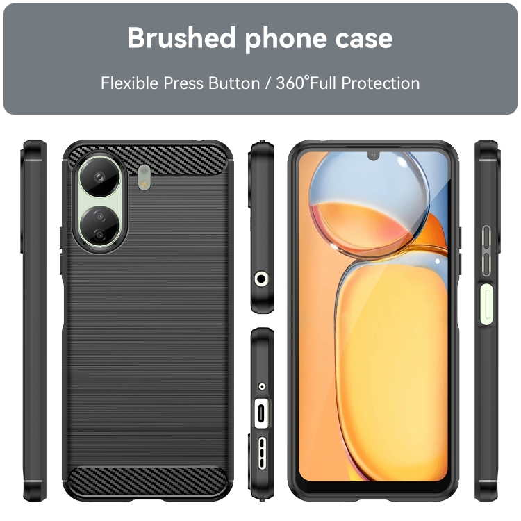 SKLO + PUZDRO 2v1 pre Xiaomi Redmi 13C - CARBON čierny