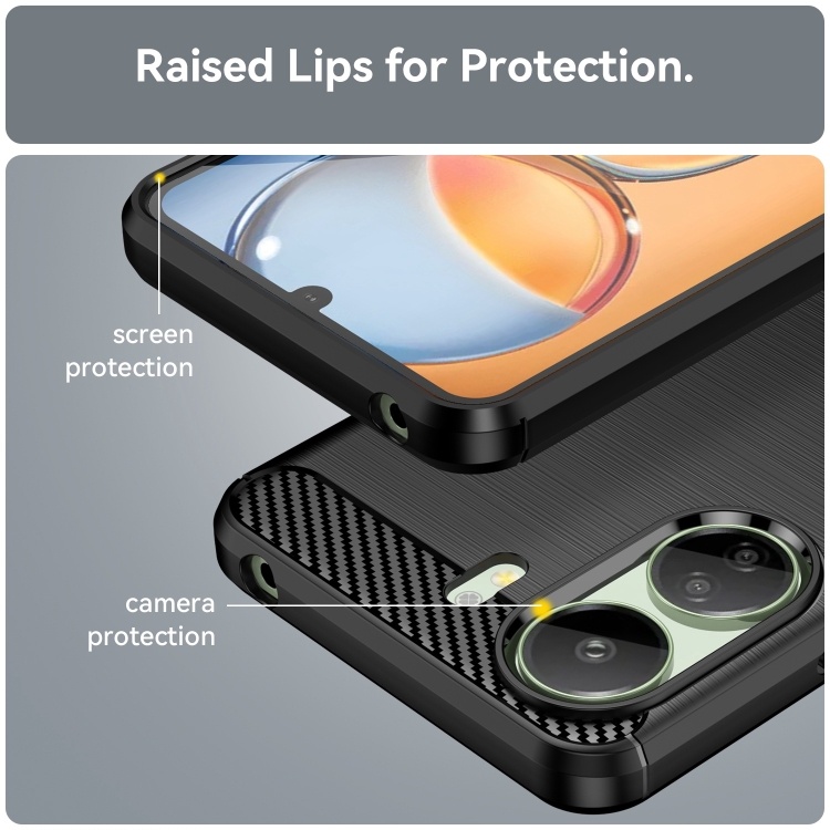 SKLO + PUZDRO 2v1 pre Xiaomi Redmi 13C - CARBON čierny