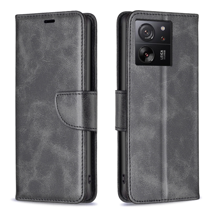 SKLO + PUZDRO 2v1 pre Xiaomi 13T / 13T Pro - Knižkové puzdro SOLID čierne