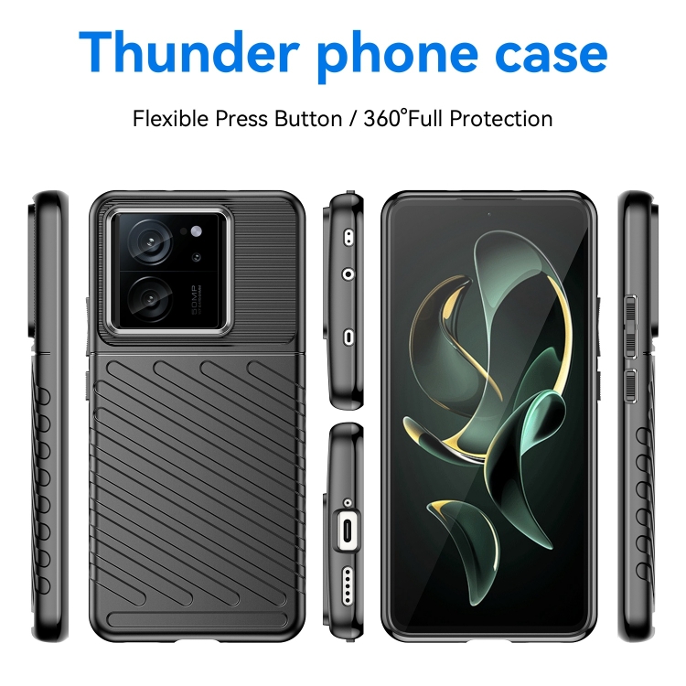 SKLO + KRYT 2v1 pre Xiaomi 13T / 13T Pro - Zadný THUNDER čierny