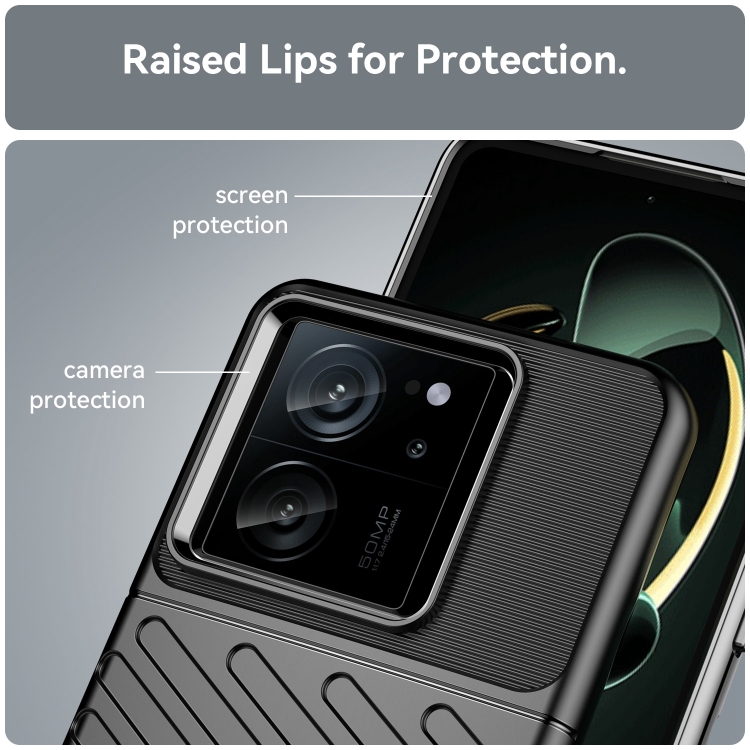 Zadný kryt pre Xiaomi 13T / 13T Pro - THUNDER čierny