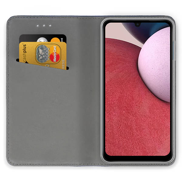 SKLO + PUZDRO 2v1 pre Samsung Galaxy A25 5G - Knižkové puzdro MAGNETIC bordové