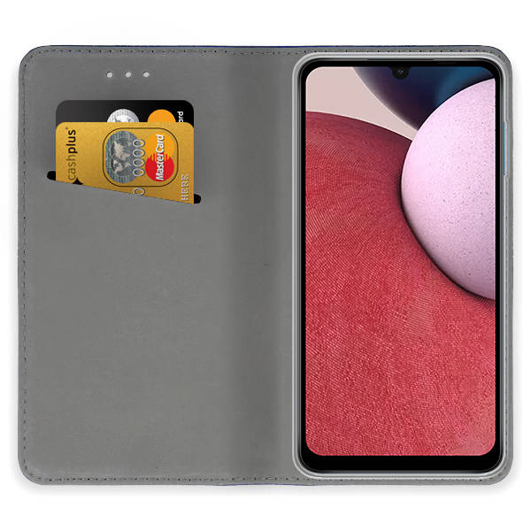 SKLO + PUZDRO 2v1 pre Samsung Galaxy A15 / A15 5G - Knižkové puzdro MAGNETIC modré