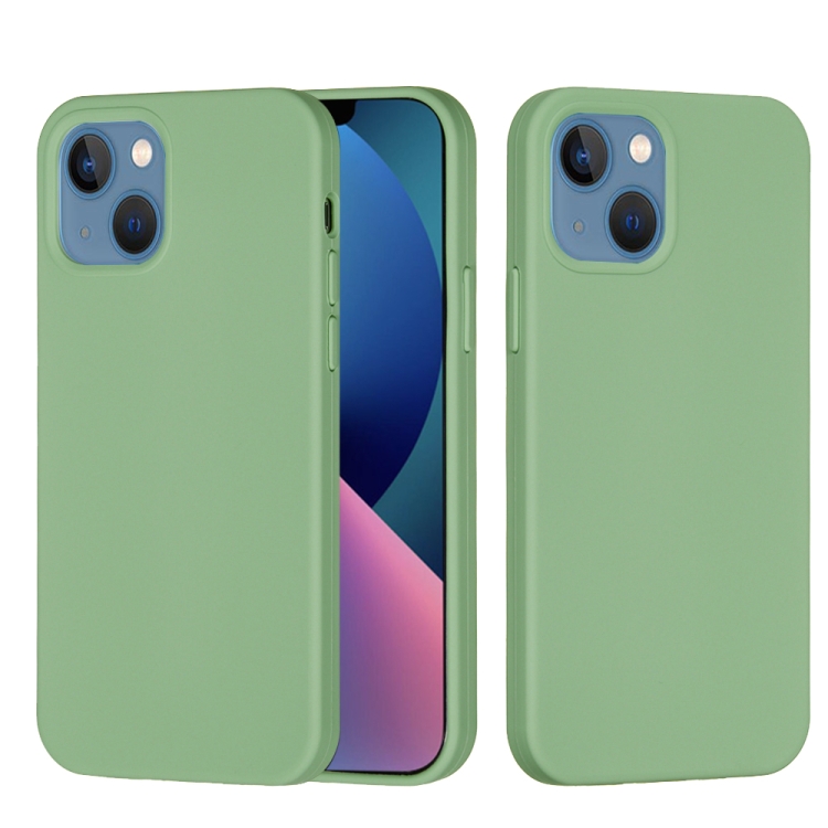 9D SKLO + PUZDRO 2v1 pre Apple iPhone 14 Plus - Silikónové zelené
