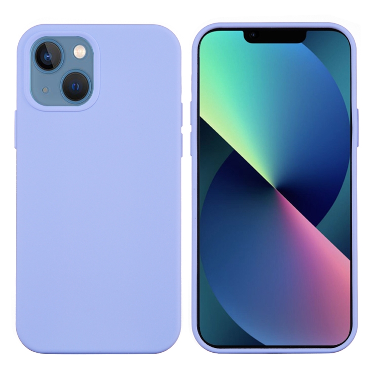 9D SKLO + PUZDRO 2v1 pre Apple iPhone 14 Plus - Silikónové fialové