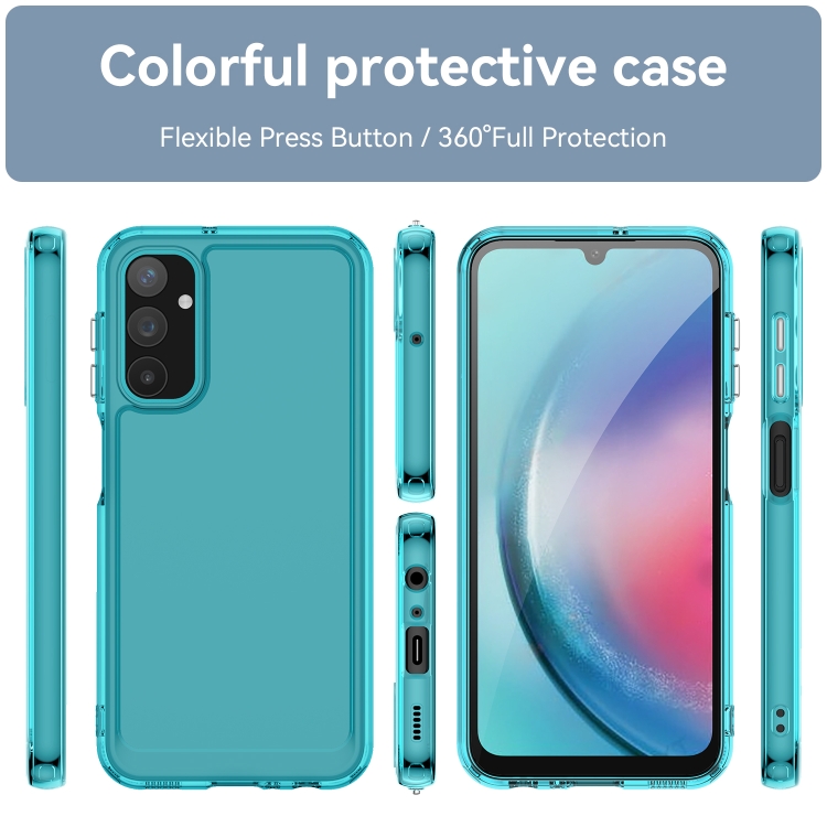 SKLO + KRYT 2v1 pre Samsung Galaxy A25 5G - Zadný CANDY modrý