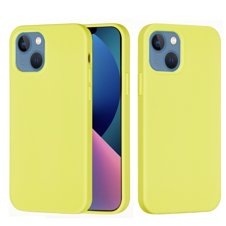 Silikónový kryt pre Apple iPhone 14 Plus - žltý
