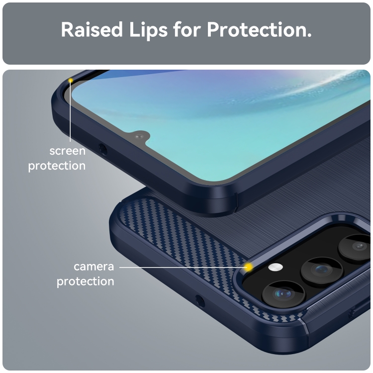 CARBON Zadný kryt pre Samsung Galaxy A25 5G - modrý