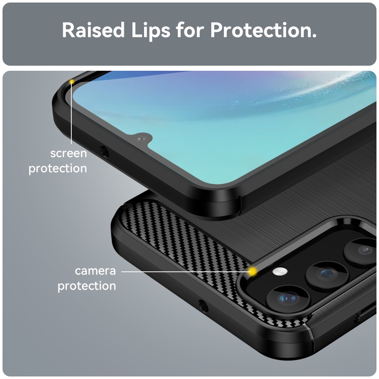 CARBON Zadný kryt pre Samsung Galaxy A25 5G - čierny
