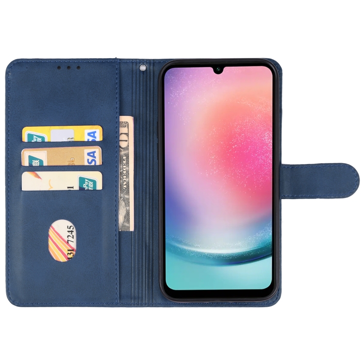 SOLID Peňaženkové puzdro pre Samsung Galaxy A25 5G - modré